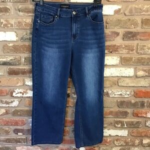 FLYING BANANA LOS ANGELES Women's High Rise Wide leg Cropped Ankle Jeans